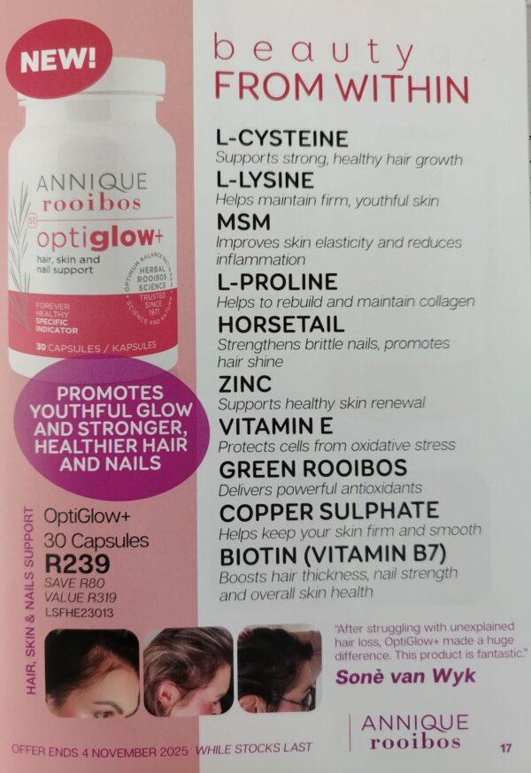 Optiglow+ Hair, Skin, Nail Support - Image 3